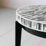 Antique Inlay Side Table Furniture - Image 4