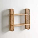 Handcrafted Wooden Wall Shelves for Living Room - Image 2