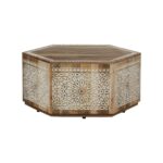 Handcarved Wooden Round Centre Table - Image 4