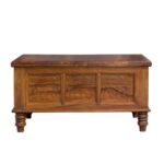 Handcrafted Sheesham Wood Coffee Table - Image 2
