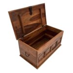 Handcrafted Sheesham Wood Coffee Table - Image 4