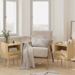 Handcrafted Bedside Table 1 Drawer Natural-Finish - Image 4