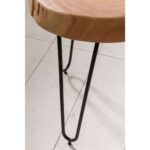 Wooden Modern Iron End Table - Image 2