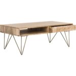 Wooden Handcrafted Mango Wood Coffee Table Furniture - Image 4