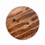 Handcrafted Sheesham Solid  Round Wood Coffee Table - Image 3