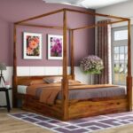 Wooden Mango Poster bed - Image 5