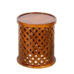 Jali Round Side Table - Image 3