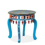 Wooden Handpainted Side Table - Image 5