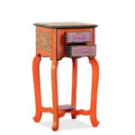 Wooden Handpainted Side Table - Image 3