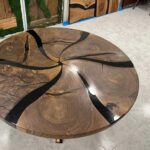 Live Edge Round Dining Table Set For 6 - Image 3