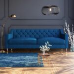 Wooden Artistic 3 Seater Upholstered Sofa - Image 5