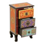Wooden Handpainted Side Table - Image 4