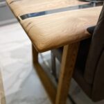 Live Edge Modern Wooden Dining Table - Image 3