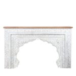 Jodhpuri Wooden Carved Console Table - Image 4