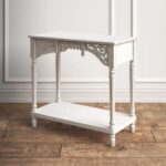 Stylish White Finish Console Table Furniture - Image 3