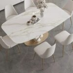 Antique Metal Dining Table With Chairs - Image 2