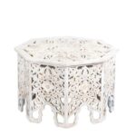 Omia Wooden Carved Coffee Table - Image 4