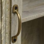 Jodhpuri Wooden Carved Storage Wardrobe Almirah - Image 4