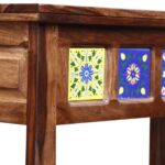 Mango Wood Bookcase (Walnut Finish) - Image 3