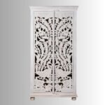 Jodhpuri Wooden Carved Storage Wardrobe - Image 2