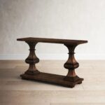 Handcrafted Mango Wood Natural Console Table - Image 3