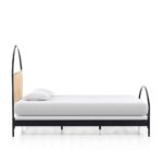Jodhpuri Rattan Modern Solid Wood Cane Bed - Image 4