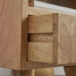 Wooden Sturdy Solid Wood Bedside Table - Image 5