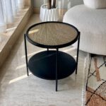 Handcrafted Center Table - Black - Image 4