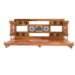 Heritage Tiles Fitted Large Handmade Wooden Swing for Home [Jhula] - Image 4