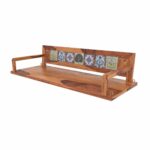 Melodious Multiple Tile Fitted Handmade Wooden Swing for Home [Jhula] - Image 3