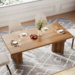 Modern Wooden Dining Table - Image 4