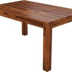 Wooden Set 4 Seater Sheesham Wood Dining Table - Image 4