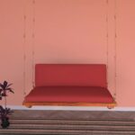 Vintage Soft Touch Upholstery Wooden Swing for Home [Jhula] - Image 3