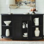 Wooden Bar Cabinet - Milky White - Image 2