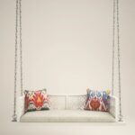 Indian Solid Wood In Pristine White PU with Traditional Silver Finished Brass Chain - Image 6