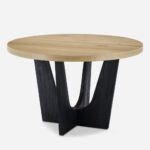 Handcrafted Wooden Round Dinning Table With 4 Chair - Image 4