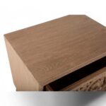 Wooden Hand Carved Bedside Table - Image 5