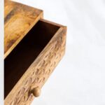 Mango Wooden Bedside Table - Image 4
