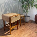 Mango Wooden Cane Bedside Table - Image 3