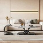 Antique White & Black Embrace Coffee Table - Image 2