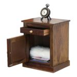 Sheesham Wood Bedside Table - Image 3