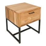 Handcrafted Bedside Table 1 Drawer - Image 3