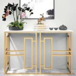 Wooden Artistic Metal Console Table - Image 3