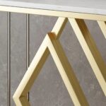 Wooden Artistic Metal Console Table - Image 3