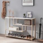 Wooden Artistic Metal Console Table - Image 2