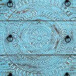 Hand Carved Mango Wood Drawer Chest - Image 4