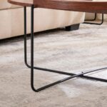 Handcrafted Round Solid Wood Coffee Table Furniture - Image 4