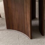Handmade Round Walnut Dining Table round dining table - Image 4