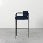Modern Metal Square Bar Chair - Image 3