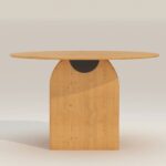 Wooden Mango Wood Round Dining Table - Image 3